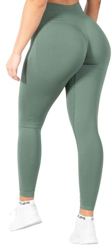 SMILODOX Leggings Damen Amaze Scrunch Pro, Butt Lift Sporthose High Waist V-Shape Trainingshose Seamless Blickdicht Yogahose Für Sport Fitness Alltag