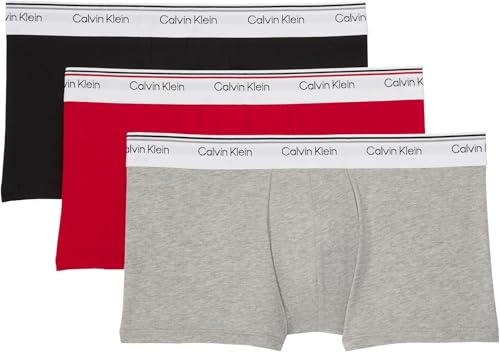 Calvin Klein Men’s 3 Pack Balance Hipster Briefs with Logo Waistband, Multicolor (Turbulence/Ck Ck Logo_Black/ Black), XL