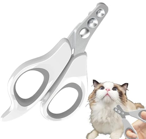 Tagliaunghie per gatti, tagliaunghie a doppio foro per cuccioli, gattini e conigli, in acciaio, tagliaunghie per gatti, uccelli, criceti, gattini, conigli