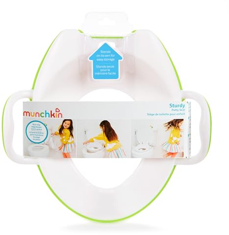 Munchkin Robust pottsits | Toalettsits för potträning med handtag och fötter | Perfekt för småbarn och barn | grön