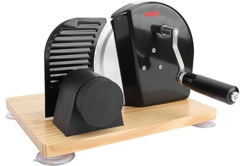 BRRNOO Brödskärare, Brödskärare för Hembakat Bröd med trä i Rostfritt Stål Justerbar Tjocklek Handvev Rostat Bröd Limpskärare Manuell för Hembakat