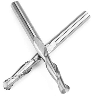 YWBL-WH 10 Stück Kugelkopf Fräser Doppelflöten Hartmetall CNC Bits Für Schneiden Gravieren 3,175x17mm