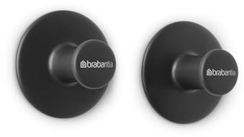 Brabantia 280320 ReNew Collection Crochets à serviettes, Dark Grey