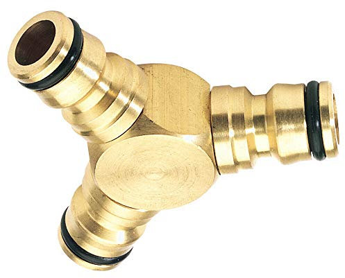 1/2 Male Y Splitter Piece Brass Three Way Garden Hose Male Quick Connector