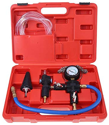 PLAYOCCAR Coolant Vacuum Refill Tool Kit, Car Radiator Cooling System Purge Set for Changing Water Tank Antifreeze