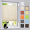 bobodeco Plissee ohne Bohren Klemmfix Faltrollo Jalousie Creme 90x120cm (BxH), Plisseerollo Sichtschutz und Sonnenschutz Blickdicht Easyfix lichtdurchlässig Rollo für Fenster & Tür