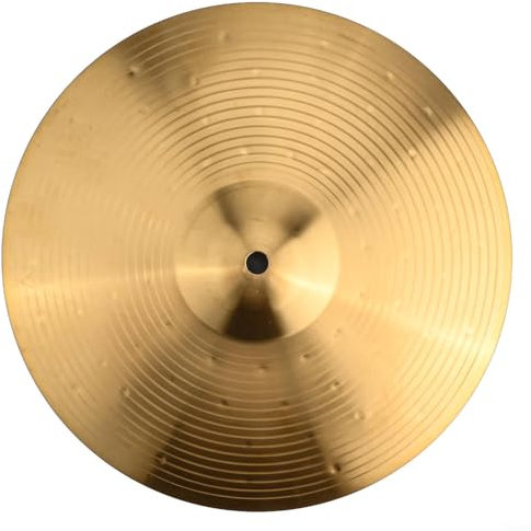 Hasaller Brass Becken Alle Schwierigkeitsstufen Crash Becken Crash Ride Becken Bassdrum Becken Percussion Ersatz Traditional Finish Gold 30,5 cm