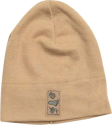 Lilano, Kinder/Baby Beanie Mütze, 70% Wolle (kbT), 30% Seide, 210 g/m² (DE/NL/SE/PL, Alter, 2 Jahre, 4 Jahre, Sand)