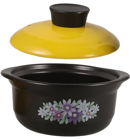 Warmhm Casseruola Pentola Per Zuppa Pentola In Terracotta Pentola Piccola Casseruola Per Cucinare Pentola Per Cucinare Pentola Per Zuppa Brasata Con Coperchio Casseruola Di