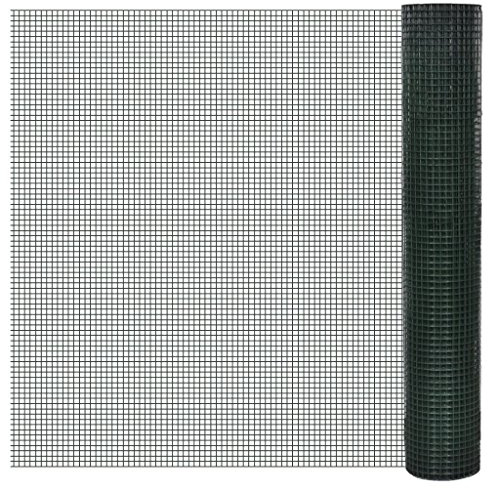 Xichuzi Alambrada galvanizada con Revestimiento de PVC Verde 10x1 m, Valla Jardin, Malla Metalica, Vallas Metalicas, Vallas De Obra, Rejilla Metalica, Alambre De Espino 140435