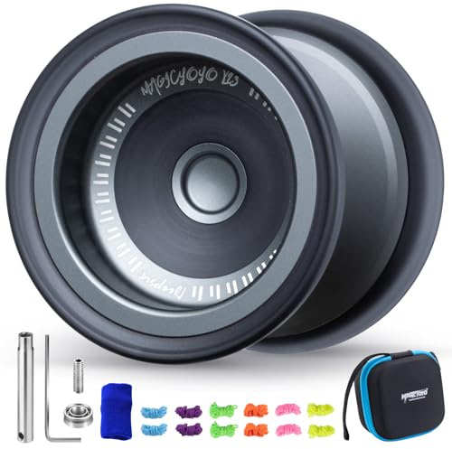 MAGICYOYO V13 Profi JoJo – Reattivo & Unresponsive Yoyo per bambini, principianti e avanzati, semplici trucchi per le dita, metallo durevole + PC Hybrid Design, con accessori JoJo