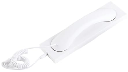 Klassisk fast mottagare – 21 x 3 x 5 cm retromottagare, ABS-uttag, tydlig ljudteknik med bekvämt grepp | Kabelansluten telefon för äldre, datorväggar, hemmabruk