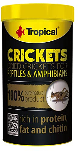 Crickets 100ml / 10g - Grillons seches pour Reptiles et Amphibiens