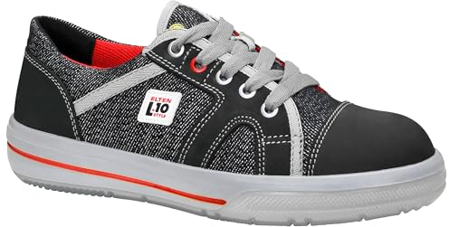 ELTEN Sicherheitsschuhe Sensation Lady Low ESD S2, Damen, Leder/Textil, Stahlkappe, leicht, sportlich 35, Schwarz