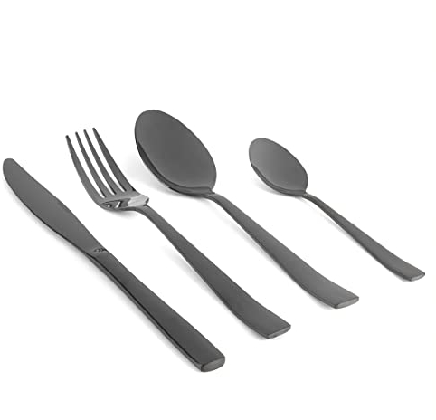 Salter BW05463 - Set di posate da 16 pezzi Regal, nero