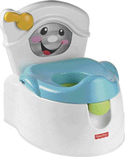 Fisher-Price Learn-to-Flush Potty | Musical Rewards & Lights, Removable Ring, Secure Handles, Splash Guard, Easy-Clean Bowl