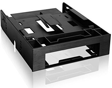 Icy Dock FLEX-FIT Trio 3.5-5.25 inch Front Bay Conversion Kit with Additional 2x 2.5 inch HDD/SSD Bay, BPSCS27273-MB343SP
