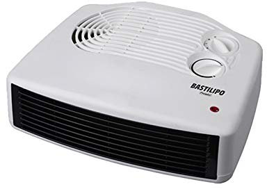Bastilipo - Termoventilatore orizzontale Premium, bianco, 1000/2000 W, termostato, THP-2000B