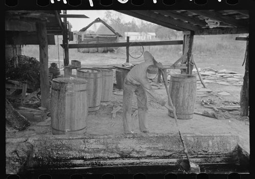 HistoricalFindings Photo: Turpentine Still,State Line,Mississippi,MS,FSA,Farm Security Administration,10