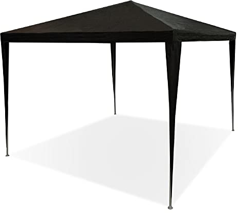 MaxxGarden Tente de Reception - Tonnelle de Jardin 3x6m - Barnum Pliant - Tonnelle d’Exterieur imperméable – Rapide à Installer - pour Camping, Festival – Noir