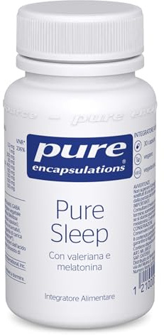 Pure Encapsulations - Pure Sleep – Integratore con Melatonina, Valeriana, Melissa, Luppolo e Camomilla – Sonno e Rilassamento – 30 Capsule