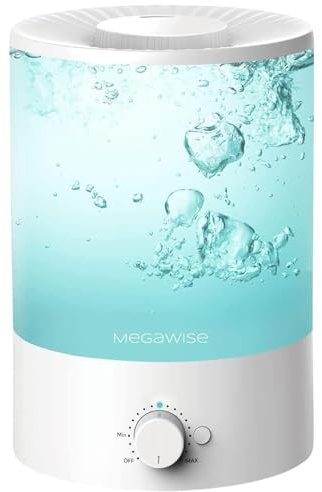 MegaWise Topfill 7-colour Night light humidifier for Kid bedroom with 3.5L Large Capacity, No leakage Design Fine Mist Output Auto Shutoff, Essential Oil Safe Tank