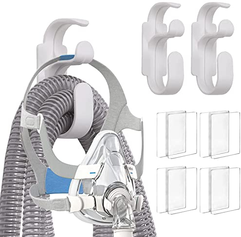 CPAP Tube Holder 2 pièces, CPAP Stand pour appareil respiratoire, Fournir stable et Tangle Free CPAP masque système de pipeline, vous permettant de mieux dormir pour l'apnée du sommeil accessoires