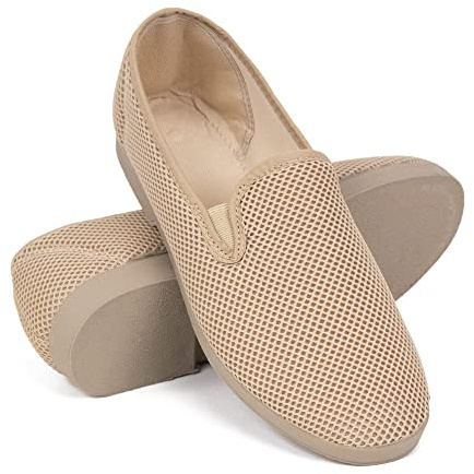 COZSERIES Zapatillas de Casa Hombre Mujer Unisex Verano Cómodas Respirables, Zapatos Rejilla Cuña Punta Cerrada, Suela Caucho Talla 35-46 Hecho EN ESPAÑA