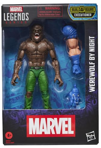Marvel Legends Series Werewolf By Night Marvel Comics Action Figure, Dark Blue-grey