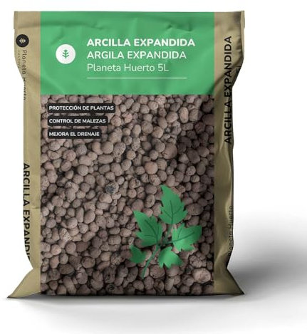 Planète potager | Argile expansée 5 L - Améliorateur de substrats, aération et rétention d'humidité dans les pots