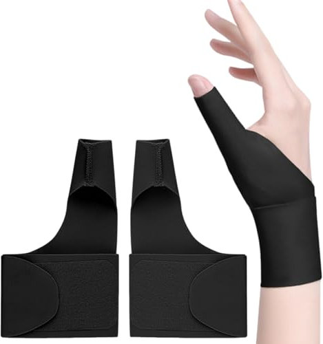 WANTUSHUI Coppia di ortesi, bendaggio per pollice destro, bendaggio per pollice sinistro, tendinite, articolazione del pollice