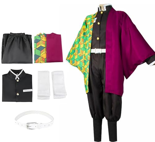 BUERPINKING Anime cosplay, kimono karneval performance outfits, anime kostym kvinnor män flickor och kappa