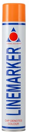 Aerosol Solutions 0905 Line Marker Aerosol Spray Paint Orange 750ml