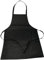 Rayher 38706576 Schürze, mit Tasche, zum Binden, 70 x 95 cm, 100 % Baumwolle, Latzschürze, Kochschürze schwarz, Grillschürze, Küchenschürze