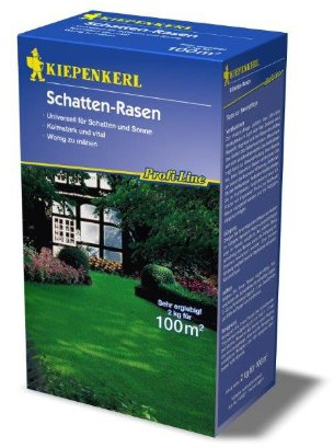 Kiepenkerl Profi Line Schattenrasen | 2kg Rasensaat für Schattenlagen