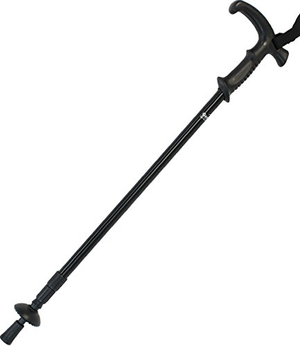 Gastrock Gehstock Teleskopstock mit Stoßdämpfer Vario-Combi-Antishock, schwarz