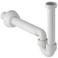 GEBERIT serie 151.101.11.1 Sifone per bidet in PP bianco 11/4x40 mm