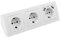 MC POWER - Steckdosenblock Unterbausteckdosen | FLAIR | 3-fach Schutzkontaktsteckdosen USB-Steckdosen 2x USB, 230V / 16A, Aufbau, weiß matt