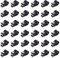 Swpeet - Set di 60 clip per cavi in nylon di plastica di tipo R, per fissaggio a vite, in nylon, con 60 viti per la gestione dei fili, colore: Nero