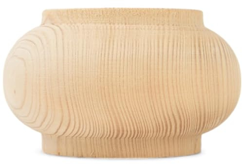 Holzando Holzfüße für Möbel aus Fichte ø95 - naturbelassenes Holz - ideal für Restauration & Reparatur - Möbelfüße Holz in Verschiedene Größen & Materialien erhältlich