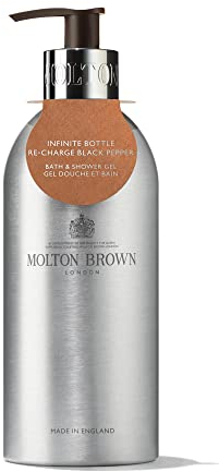 Molton Brown Re-Charge Black Pepper Bath & Shower Gel Infinite Bottle 400 ml