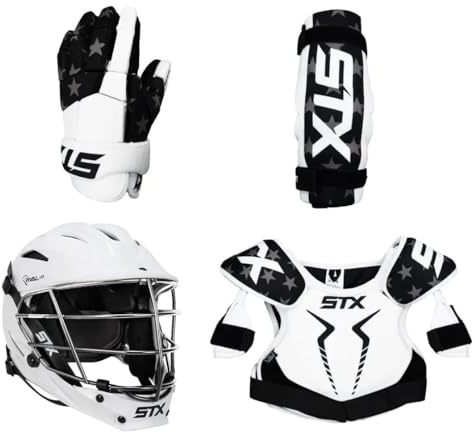 Lacrosse Unlimited 4-Piece STX Stallion 75 USA Youth Starter Set with STX Rival Jr. Helmet
