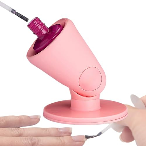 Soporte para esmalte de uñas antiderrames, soporte para esmalte de uñas, antiderrames, soporte de base de botella, portátil, exhibición para salón de belleza