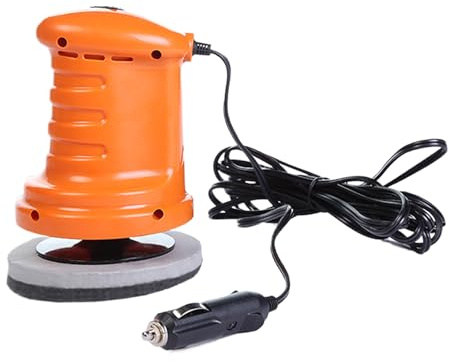 Macchina per ceretta per auto, 12 V, kit lucidatrice per auto, con design compatto e portatile, 12,5 x 12,5 x 17,5 cm, per auto, moto, mobili, legno