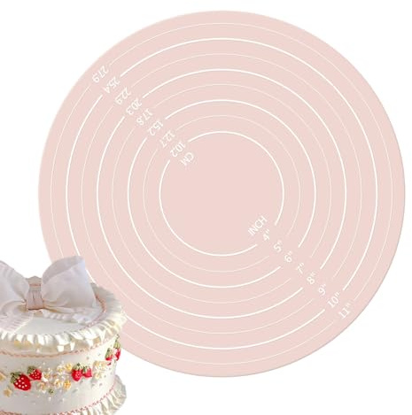 Tappeto torta in silicone rotondo -11,81 pollici di pasta di alimentare tappeti da forno | Pad cookie riutilizzabile | Pasticcini da forno per cuocere in cucina in cucina