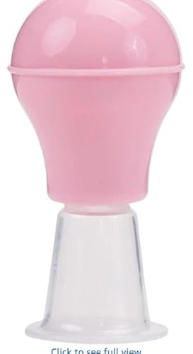 1Pc Pink Silicone Nipple Corrector for Women, Nipple Enlargement Suction Enlarger Sucker Corrector for Breastfeeding Inverted Flat Nipples A