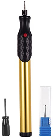 Kit de Bolígrafo Grabado Micro Eléctrico Sin Cable Máquina Grabadora con Punta Diamante Herramienta DIY para Joyería Metal Vidrio Plástico Madera Cerámica y Piedra
