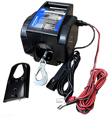 12V Electric Winch Boat Trailer Recovery Winch Puller - Versatile to Use Can Attach to a Tow Hitch and Pull All Kinds of Vehicles and Equipment