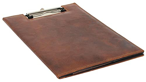 Gusti Klemmbrett Leder - Asher Clipboard Konferenzmappe Braun Leder