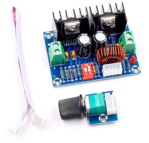 DollaTek XH-M405 DC-DC spänningsregulatormodul 200 W XL4016 Steg-down Buck Board hög effekt 8 A med extern potentiometer
